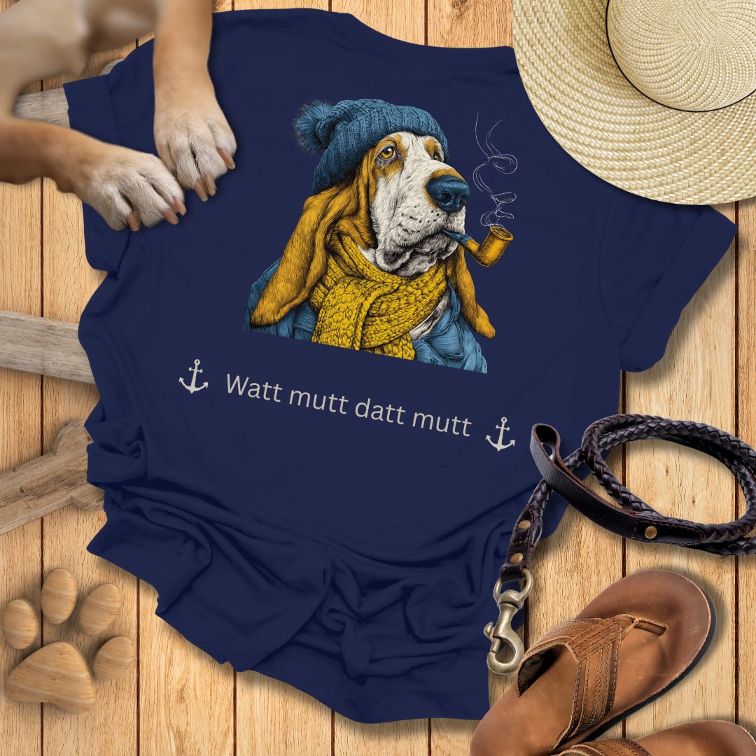 Watt mutt datt mutt - Beidseitig bedrucktes T-Shirt Unisex Slim Fit