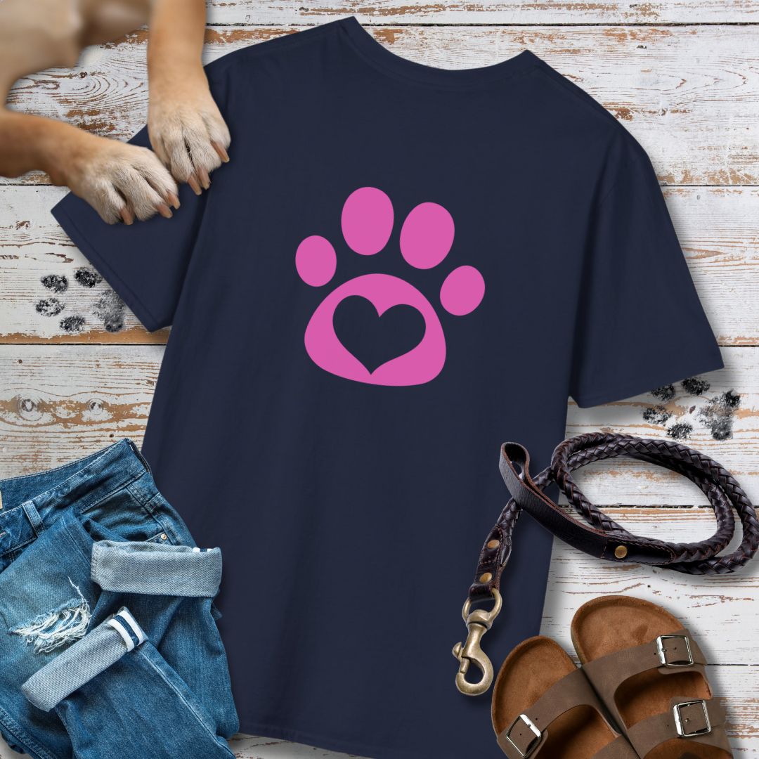 Love in Pink - Nur Hinten - T-Shirt Unisex Classic Fit - Bequemer Klassiker