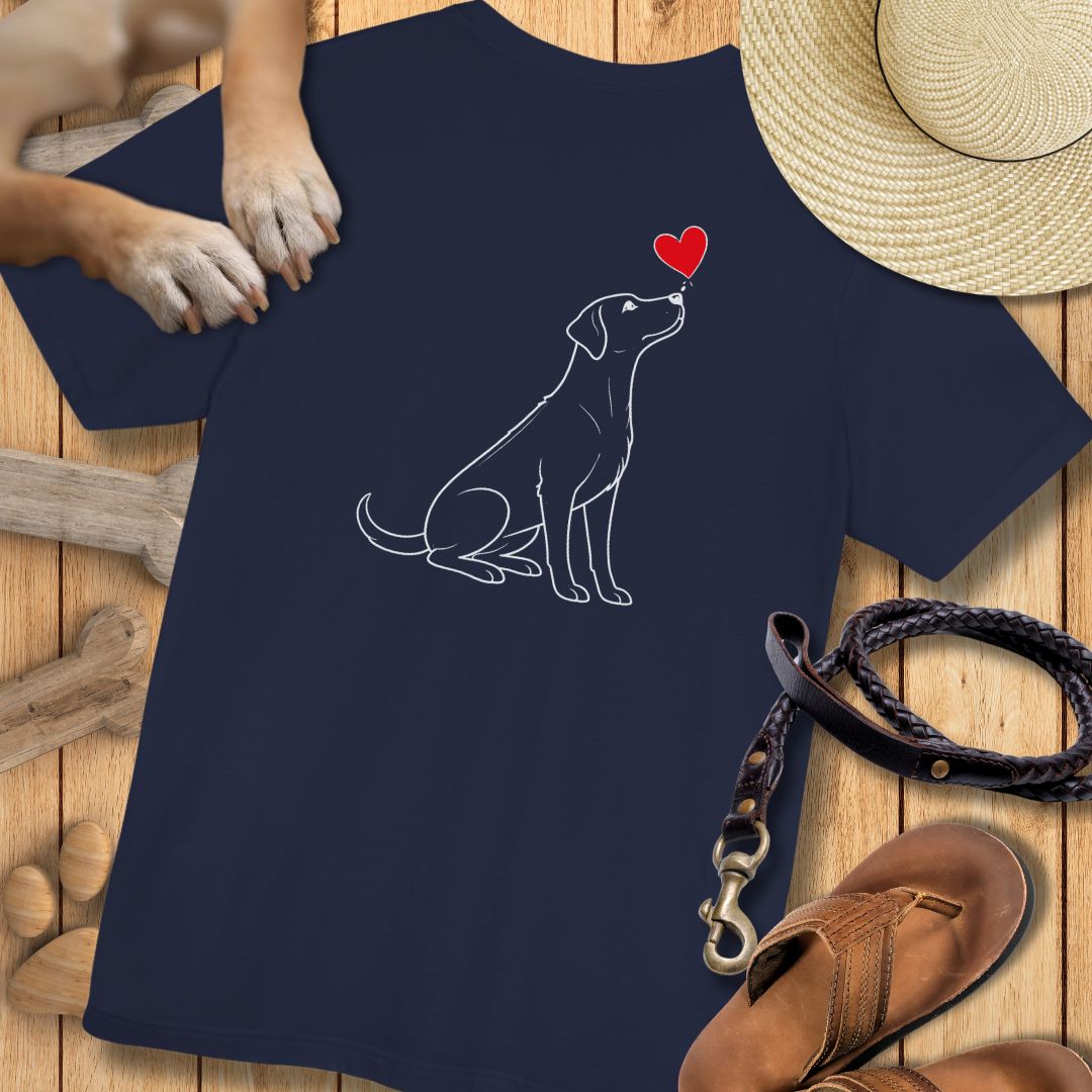 Herzenshunde - Ridgeback - Vorne & Hinten - T-Shirt Unisex Modern Fit - Weich & Leicht