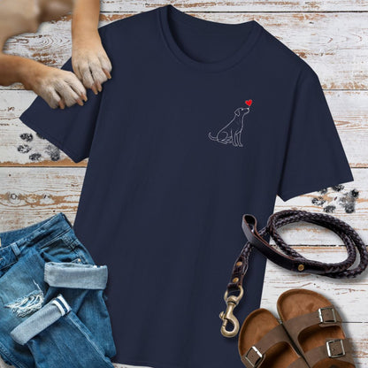 Herzenshunde - Ridgeback - Vorne & Hinten - T-Shirt Unisex Classic Fit - Bequemer Klassiker