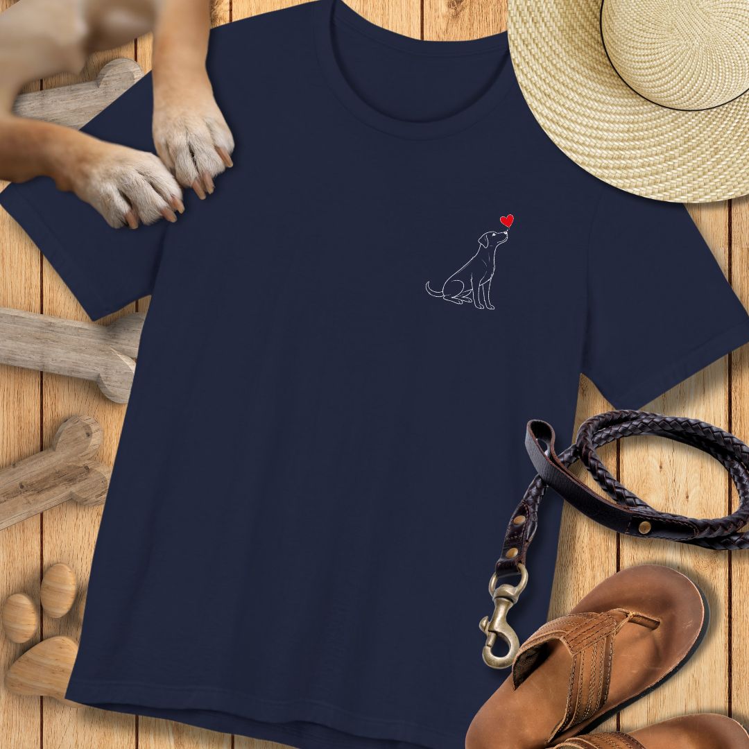 Herzenshunde - Ridgeback - Vorne & Hinten - T-Shirt Unisex Modern Fit - Weich & Leicht