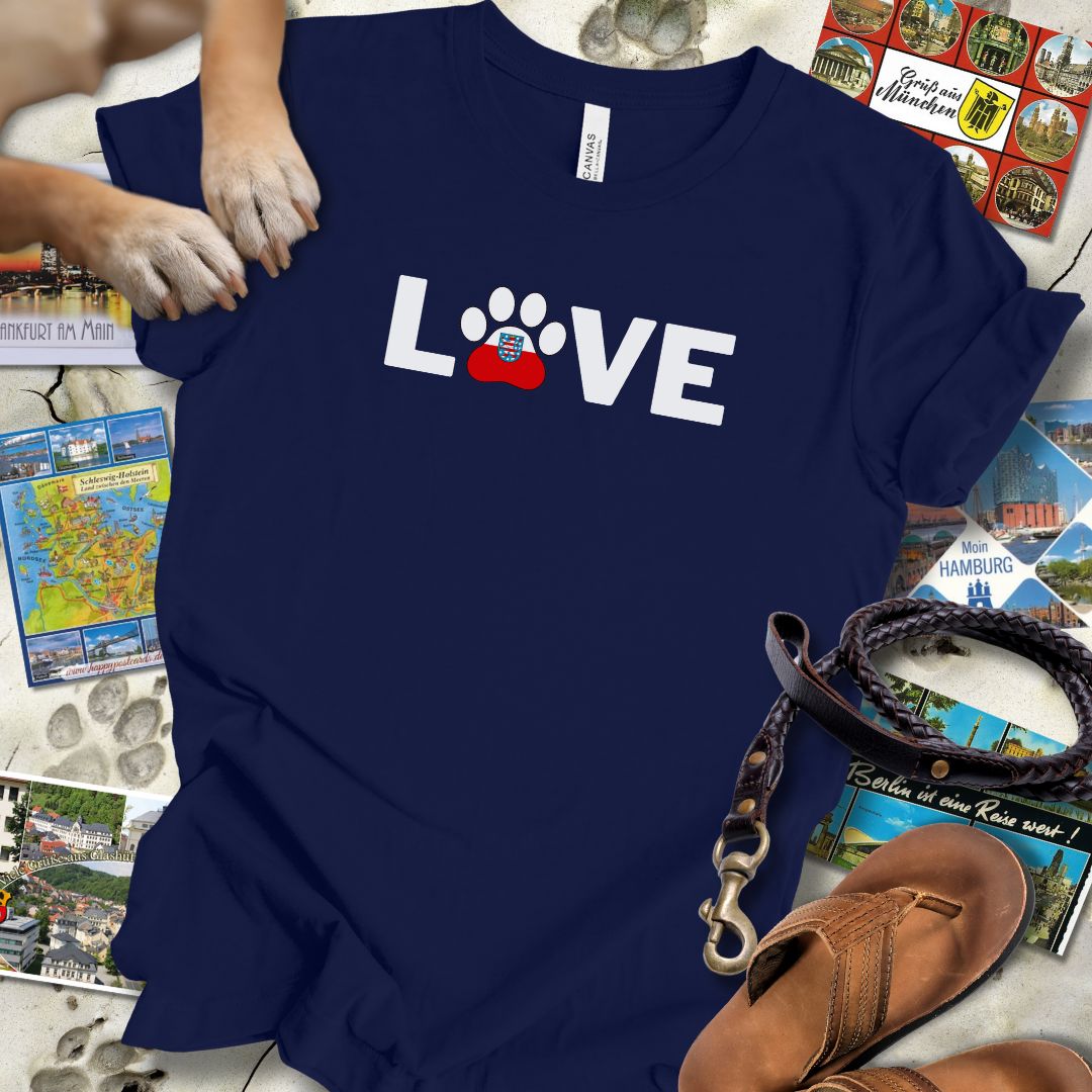 Love Pfote - Thüringen - T-Shirt Unisex Slim Fit