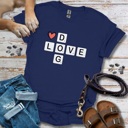 Scrabble Dog Love - T-Shirt Unisex Classic Fit - Bequemer Klassiker