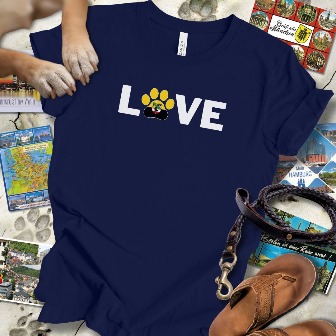 Love Pfote - Sachsen-Anhalt - T-Shirt Unisex Slim Fit