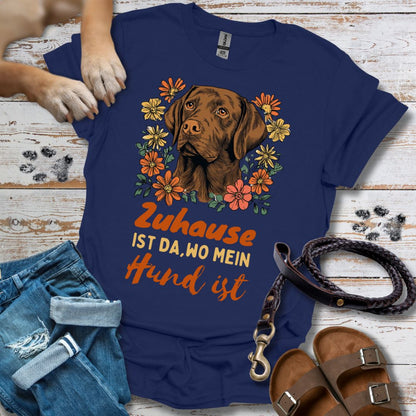 Zuhause ist da wo mein Hund ist - Labrador - T-Shirt Unisex Relaxed Fit