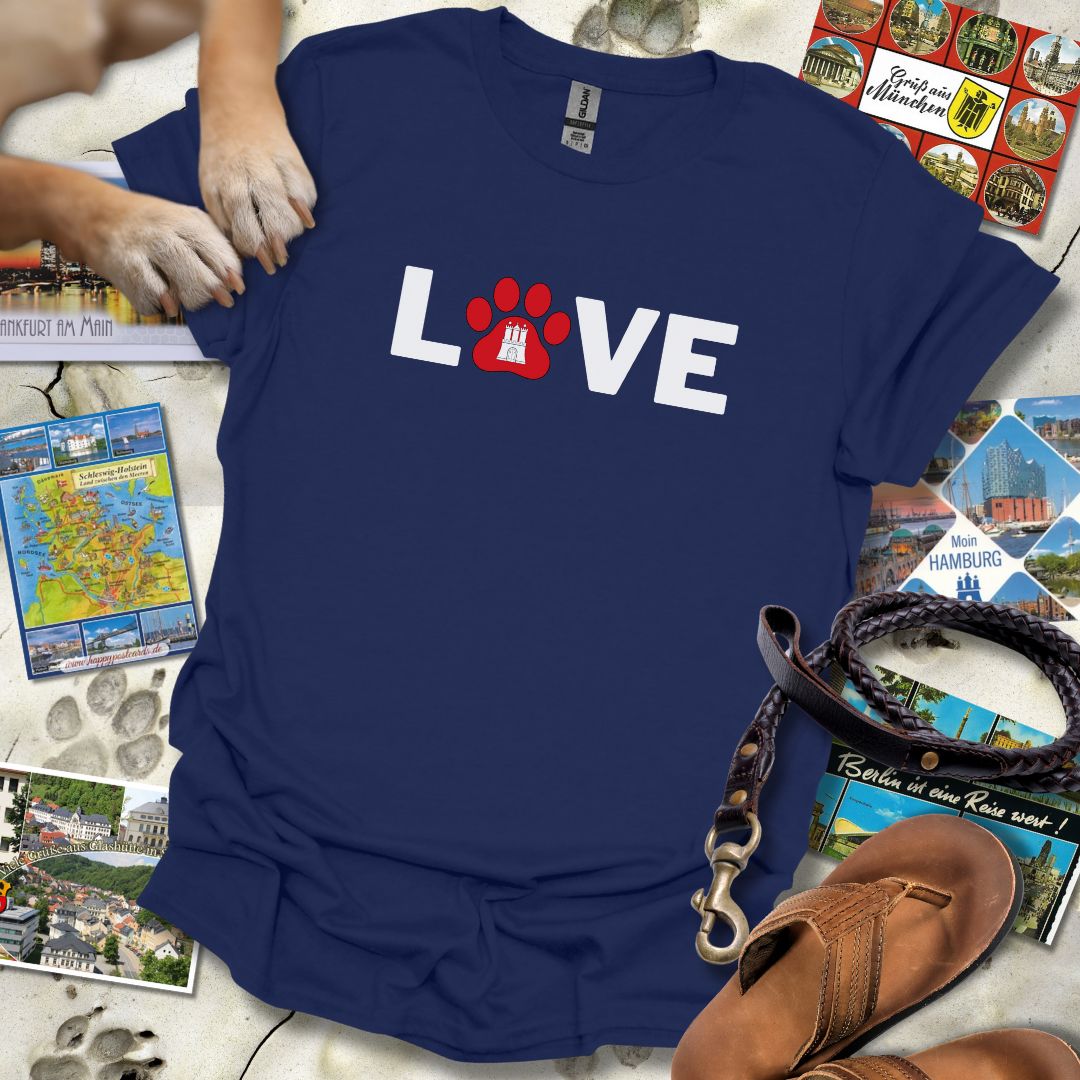 Love Pfote - Hamburg - T-Shirt Unisex Relaxed Fit