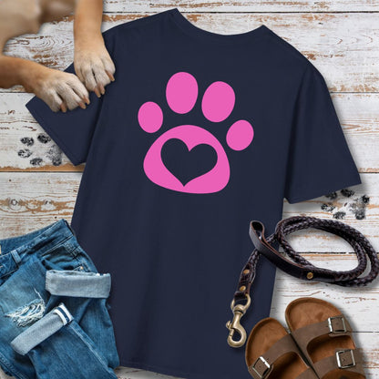 Love in Pink - Vorne & Hinten - T-Shirt Unisex Classic Fit - Bequemer Klassiker