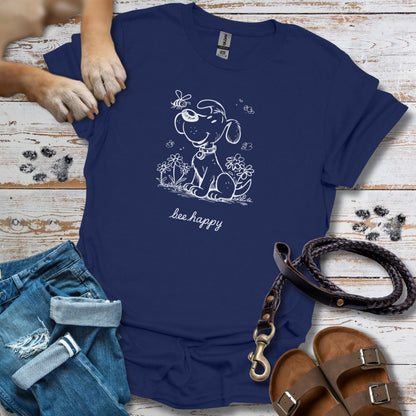 Bee Happy - T-Shirt Unisex Classic Fit - Bequemer Klassiker