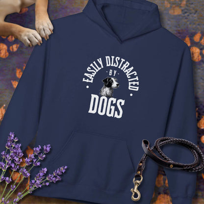 Easily Distracted by Dogs - Unisex Modern Fit Hoodie