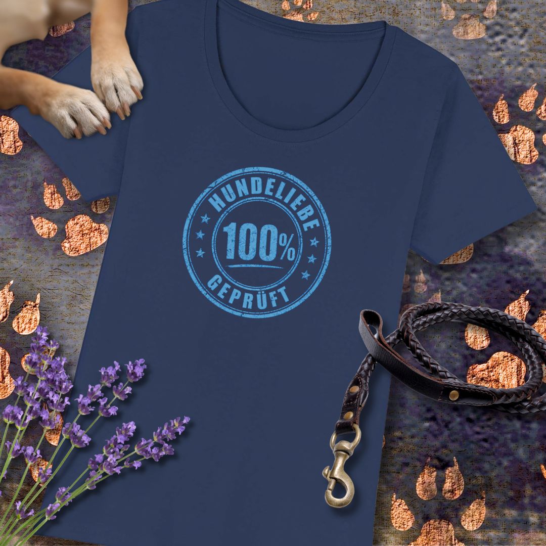 100% Hundeliebe - Premium Damen T-Shirt - Slim Fit