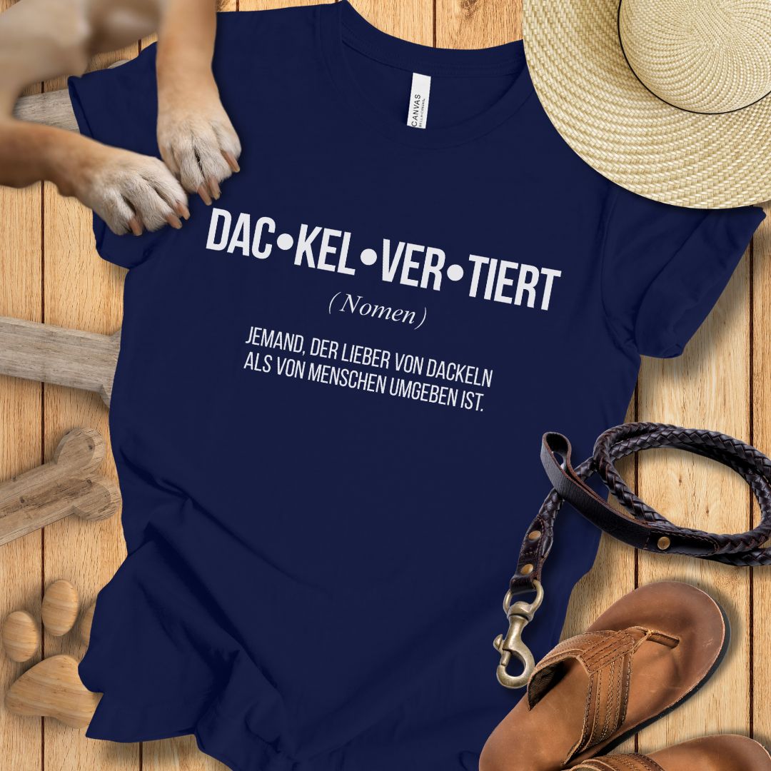 Dac-kel-ver-tiert - Dackel - T-Shirt Unisex Modern Fit - Weich & Leicht