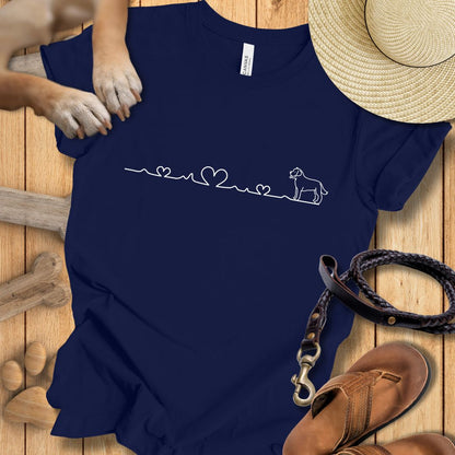 Herzlinie - T-Shirt Unisex Modern Fit - Weich & Leicht