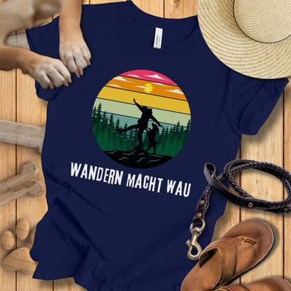 Wandern macht Wau - T-Shirt Unisex Modern Fit - Weich & Leicht