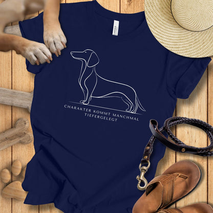 Charakter Tiefergelegt - Dackel - T-Shirt Unisex Modern Fit - Weich & Leicht