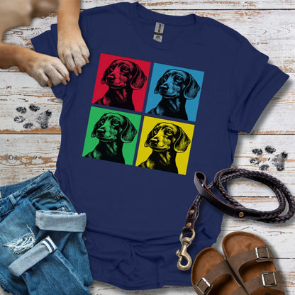 Pop Art Dackel - T-Shirt Unisex Classic Fit - Bequemer Klassiker