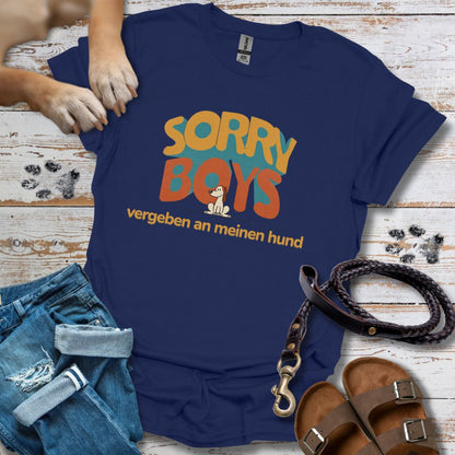 Sorry Boys - Vergeben an meinen Hund - T-Shirt Damen Classic Fit - Bequemer Klassiker
