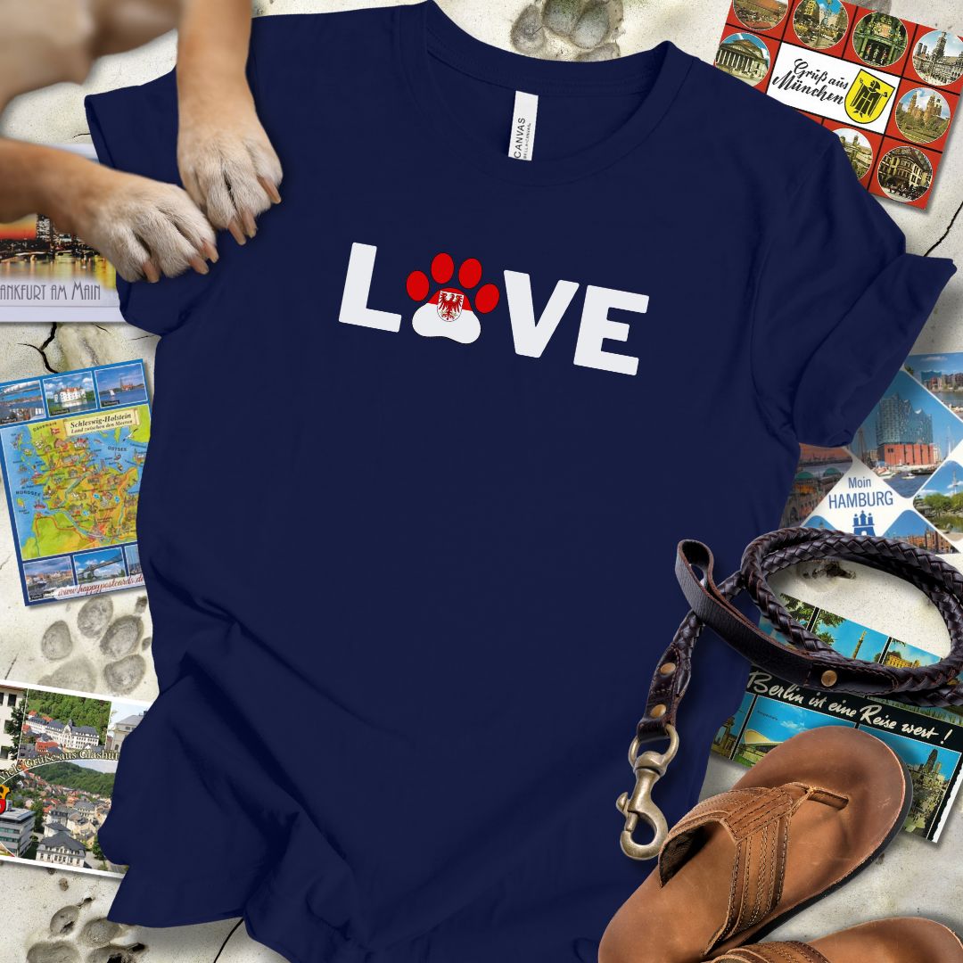 Love Pfote - Brandenburg - T-Shirt Unisex Slim Fit