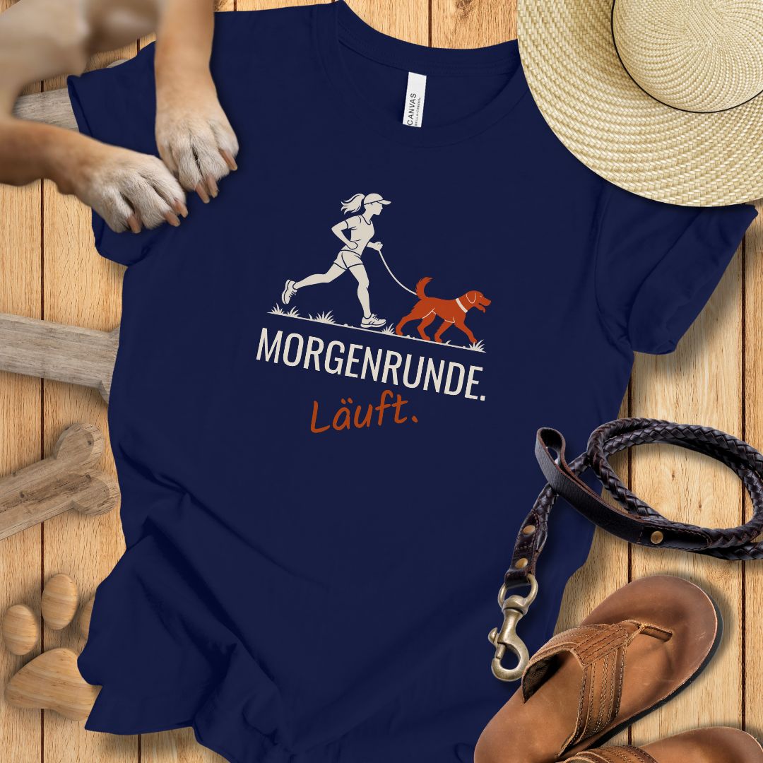 Morgenrunde Frau - Premium T-Shirt Modern Fit - Weich & Leicht