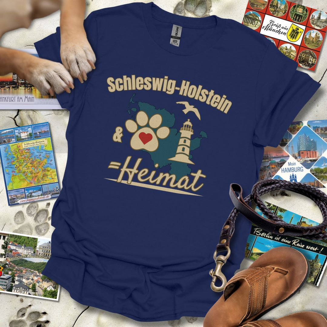 Schleswig-Holstein & Hund = Heimat - T-Shirt Unisex Classic Fit - Bequemer Klassiker
