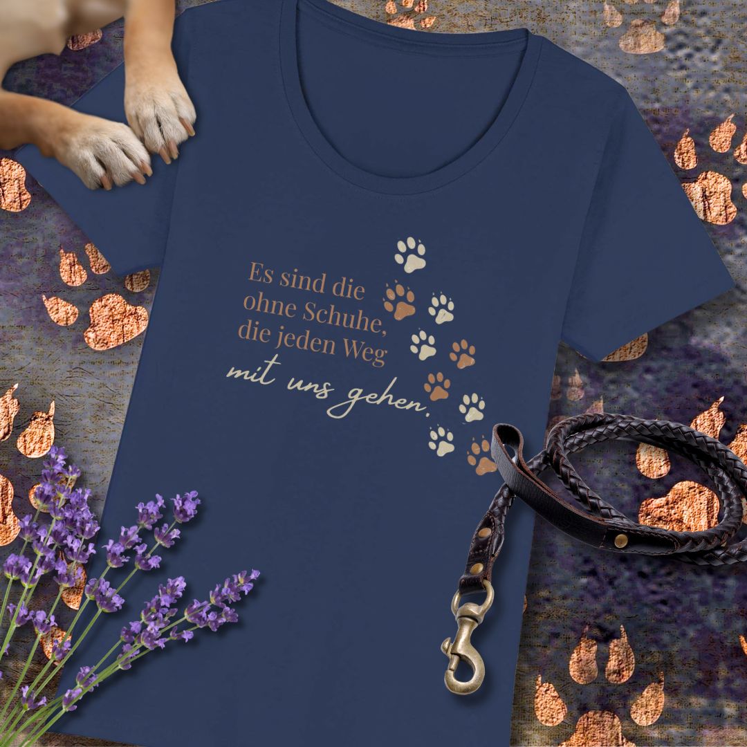 Es sind die ohne Schuhe, die jeden Weg mit uns gehen - Premium Damen T-Shirt - Slim Fit