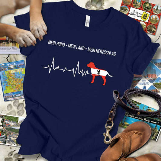 Mein Hund, Mein Land, Mein Herzschlag - Berlin - T-Shirt Unisex Slim Fit