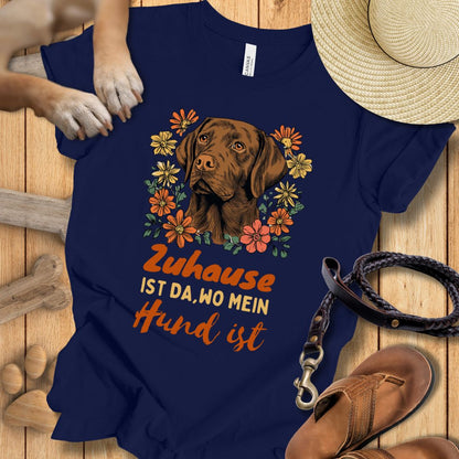 Zuhause ist da, wo mein Hund ist - Labrador - T-Shirt Unisex Modern Fit - Weich & Leicht