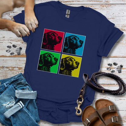 Pop Art Golden Retriever - T-Shirt Unisex Classic Fit - Bequemer Klassiker