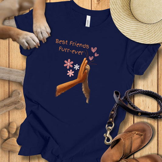 Best Friends 'Furr-ever' - High Five - T-Shirt Unisex Slim Fit