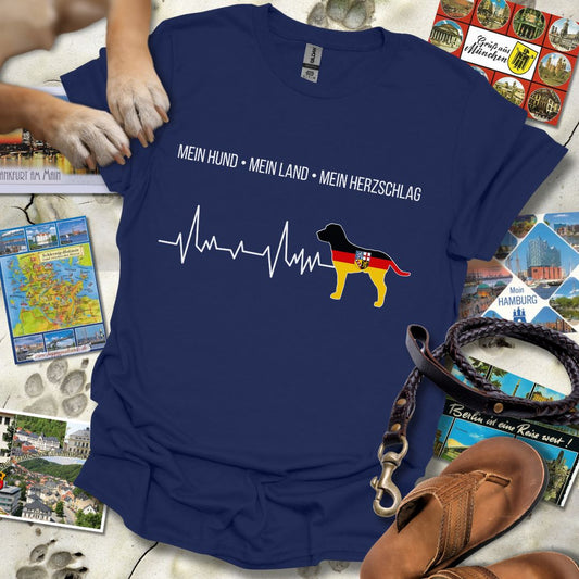 Mein Hund, Mein Land, Mein Herzschlag - Saarland - T-Shirt Unisex Relaxed Fit