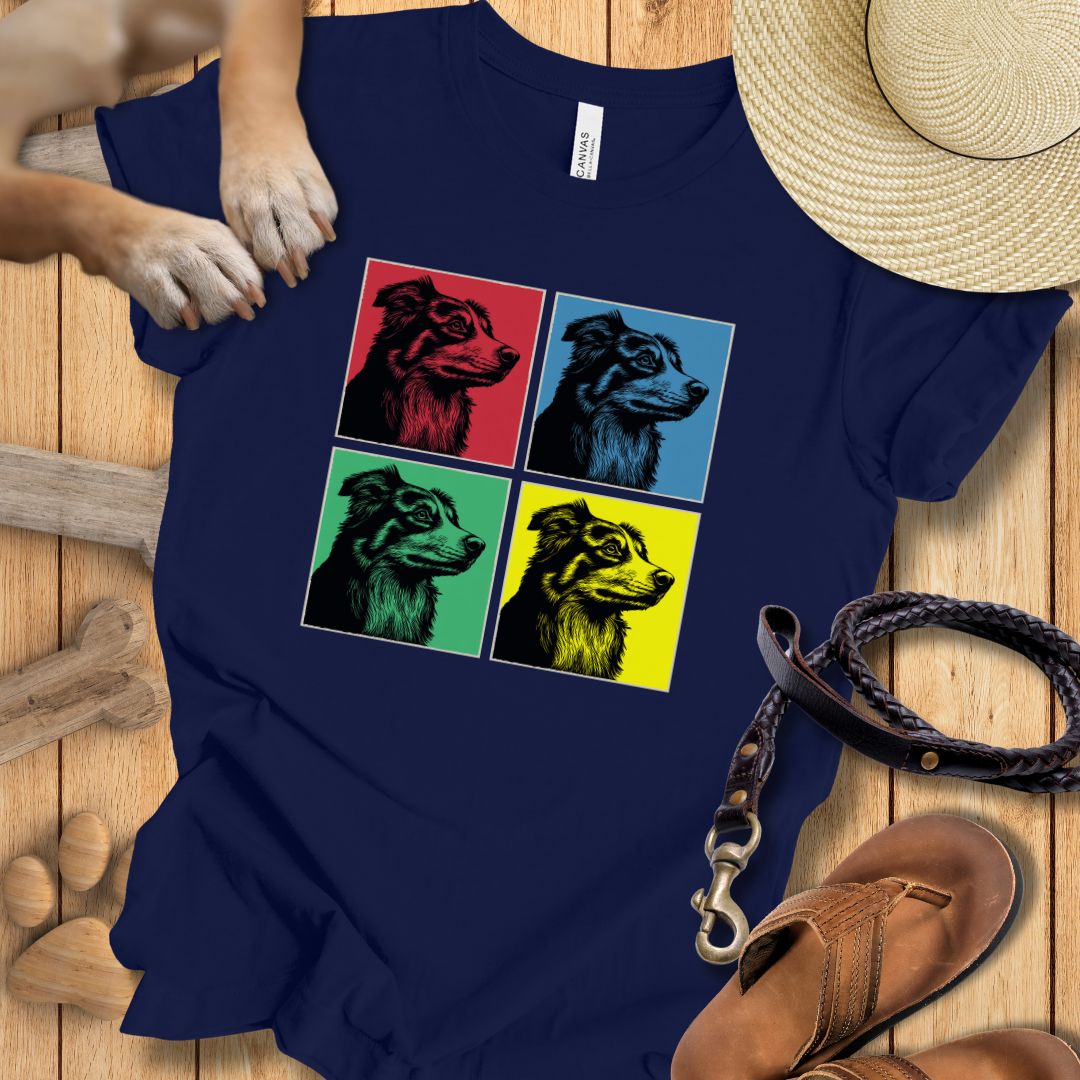Pop Art Australian Shepherd - T-Shirt Unisex Modern Fit - Weich & Leicht