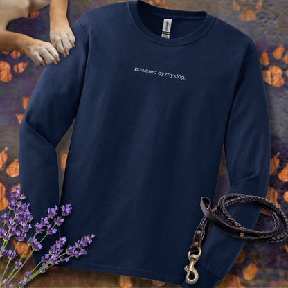 powered by my dog. - Unisex Longsleeve Classic Fit