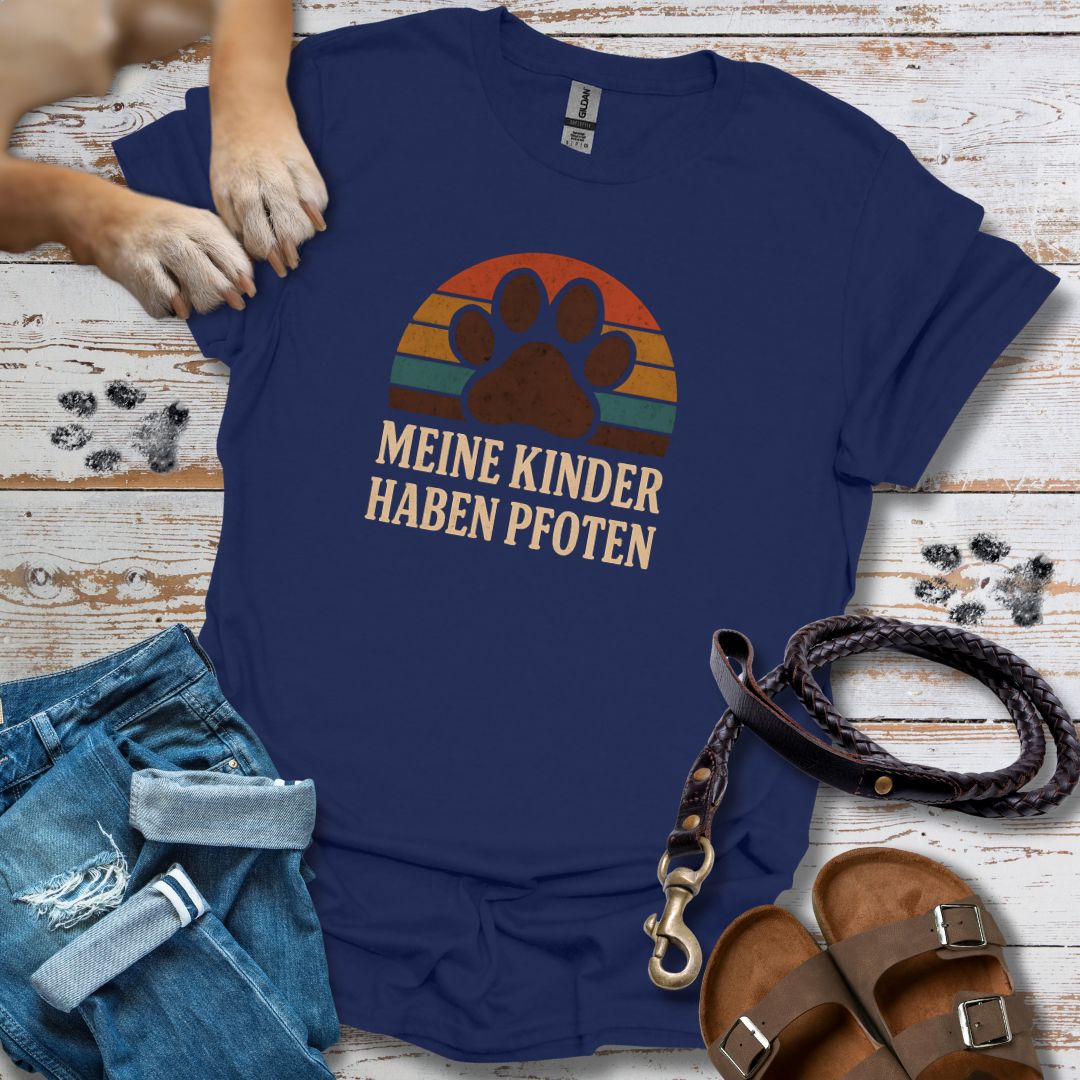 Meine Kinder haben Pfoten - T-Shirt Unisex Classic Fit - Bequemer Klassiker