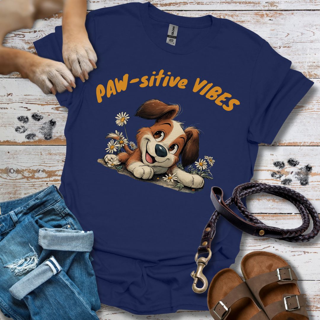 Paw-sitive Vibes 2 - T-Shirt Unisex Relaxed Fit