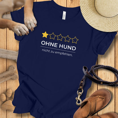 Ohne Hund Rezension - T-Shirt Unisex Modern Fit - Weich & Leicht