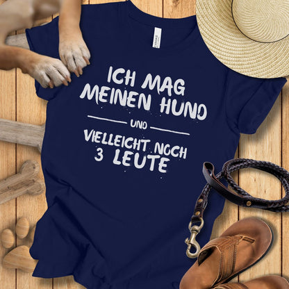 Ich mag meinen Hund - T-Shirt Unisex Modern Fit - Weich & Leicht
