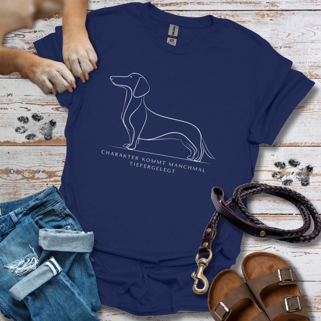 Charakter Tiefergelegt - Dackel - T-Shirt Unisex Classic Fit - Bequemer Klassiker