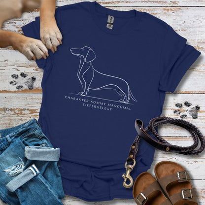 Charakter Tiefergelegt - Dackel - T-Shirt Unisex Classic Fit - Bequemer Klassiker