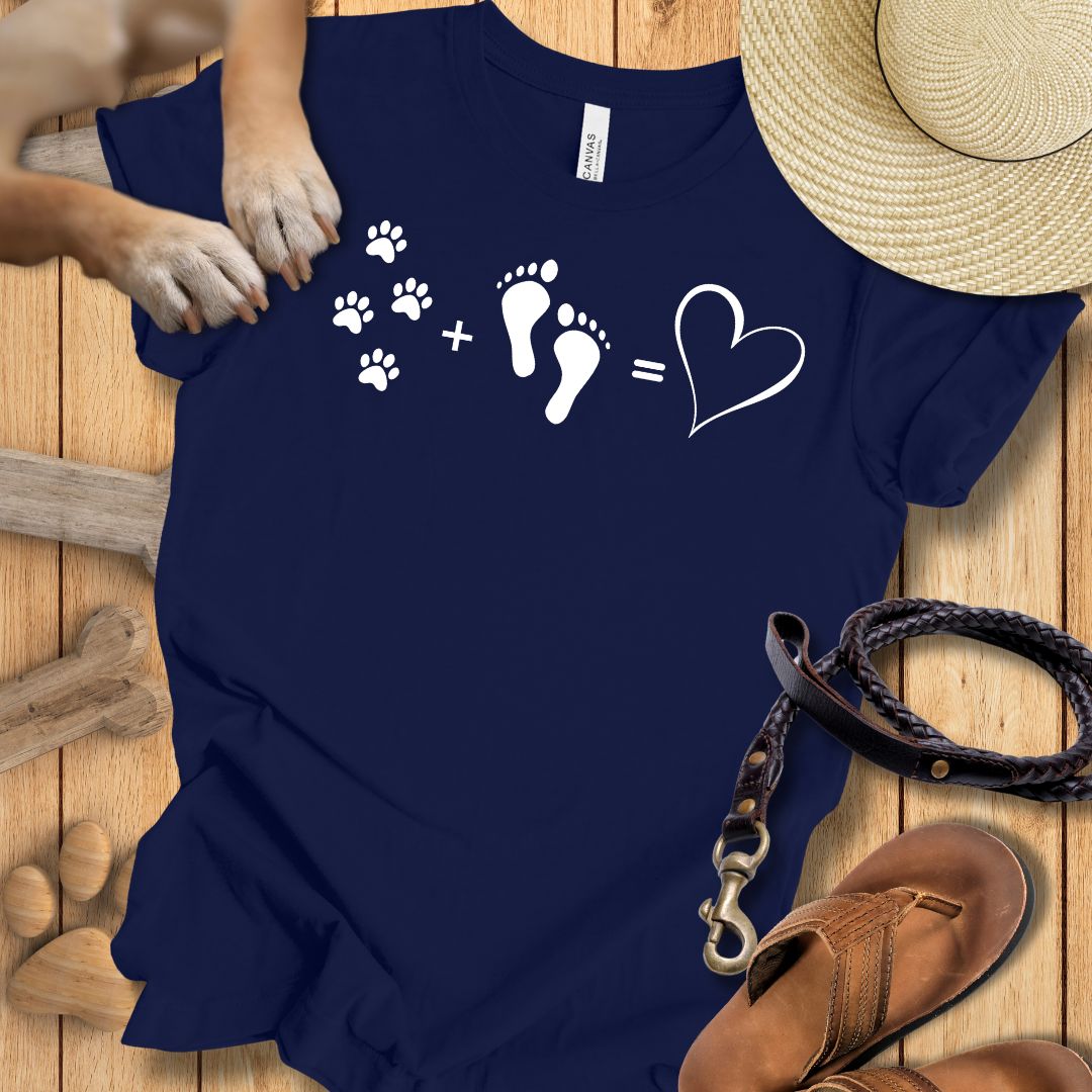Pfoten + Füsse = Liebe - T-Shirt Unisex Modern Fit - Weich & Leicht