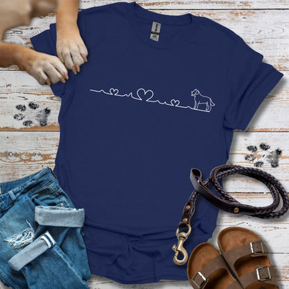 Herzlinie - T- Shirt Unisex Classic Fit Standard Qualität