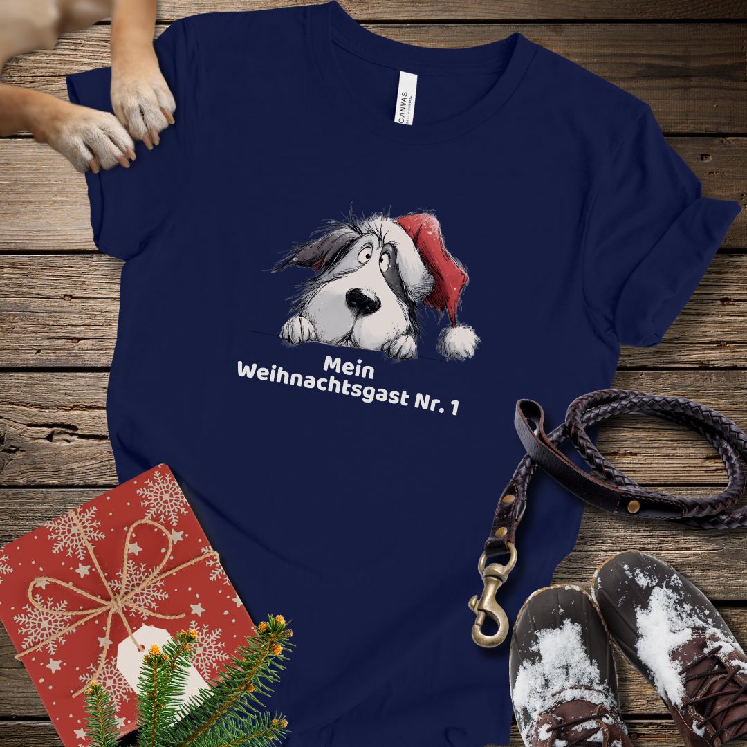 T-Shirt des Monats Dezember "Mein Weihnachtsgast Nr. 1" - T-Shirt Unisex Modern Fit - Weich & Leicht