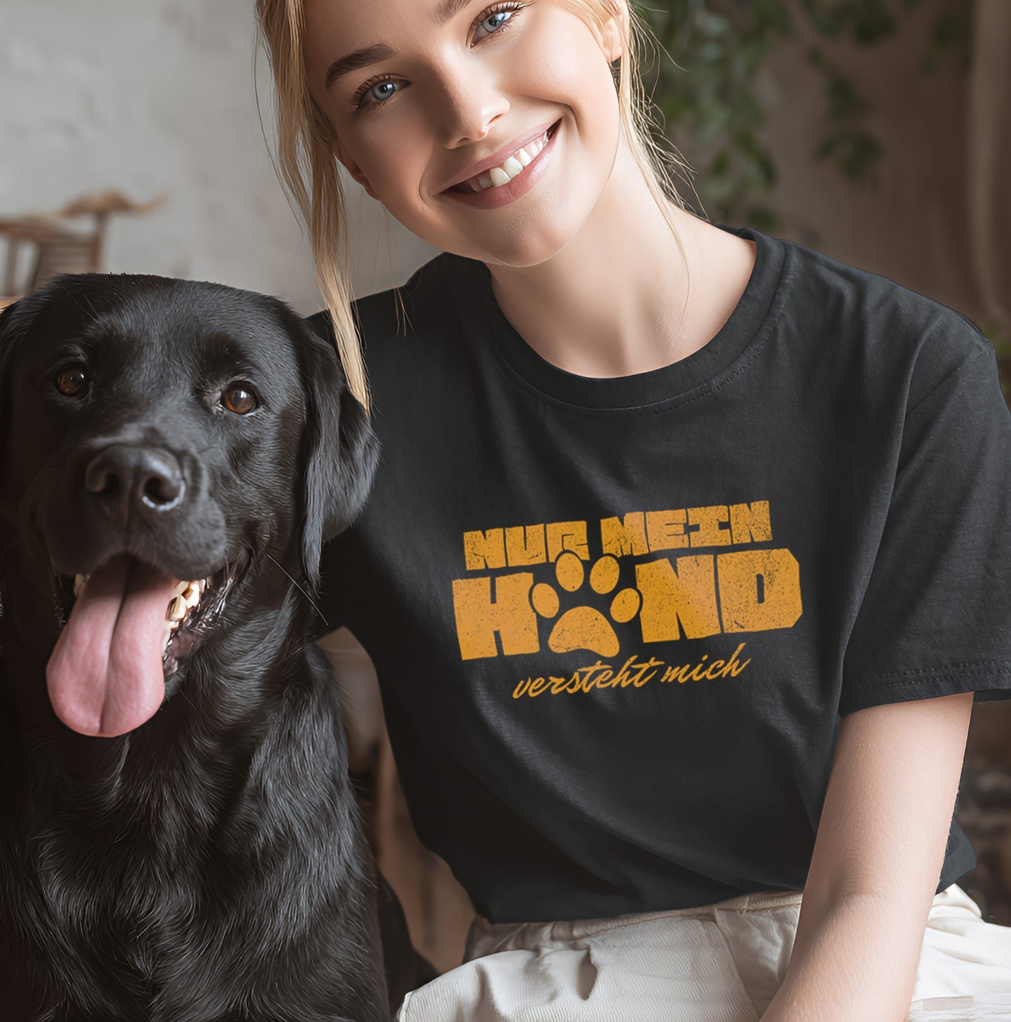 Nur mein Hund versteht mich - T-Shirt Unisex Classic Fit - Bequemer Klassiker
