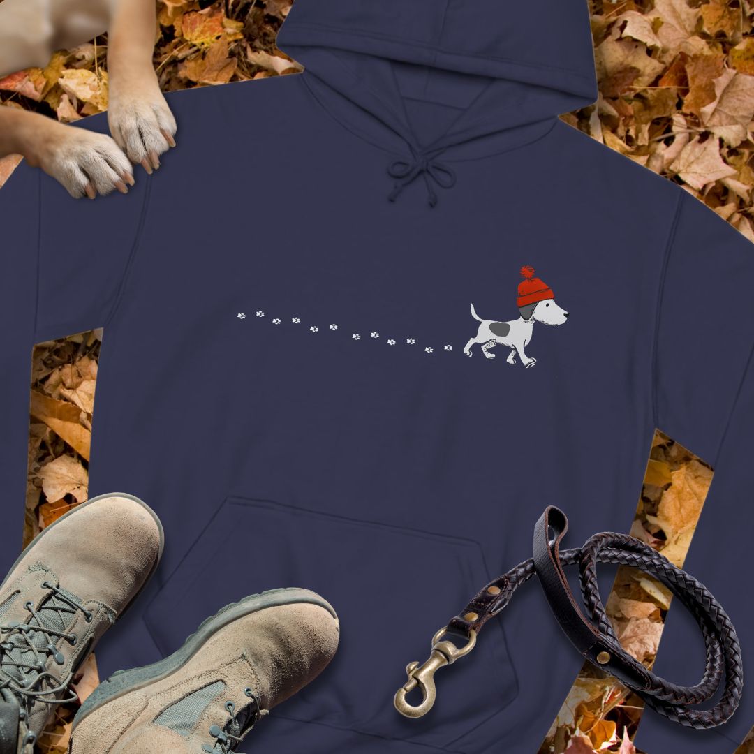 Kleiner Hund im Schnee - Unisex Classic Fit Hoodie