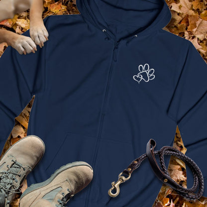 Unzertrennlich - Vorne & Hinten - Unisex Zip Hoodie Classic Fit
