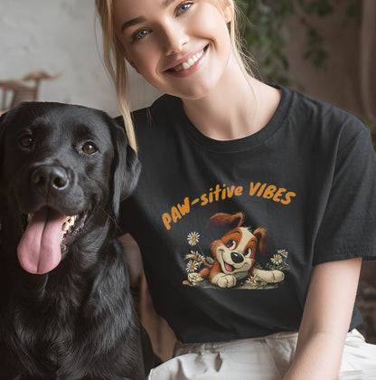 Paw-sitive Vibes 2 - T-Shirt Unisex Classic Fit - Bequemer Klassiker
