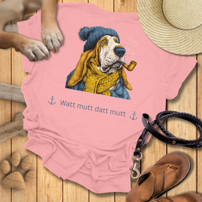 Watt mutt datt mutt - Beidseitig bedrucktes T-Shirt Unisex Slim Fit