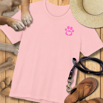 Love in Pink - Vorne & Hinten - T-Shirt Unisex Modern Fit Premium Qualität