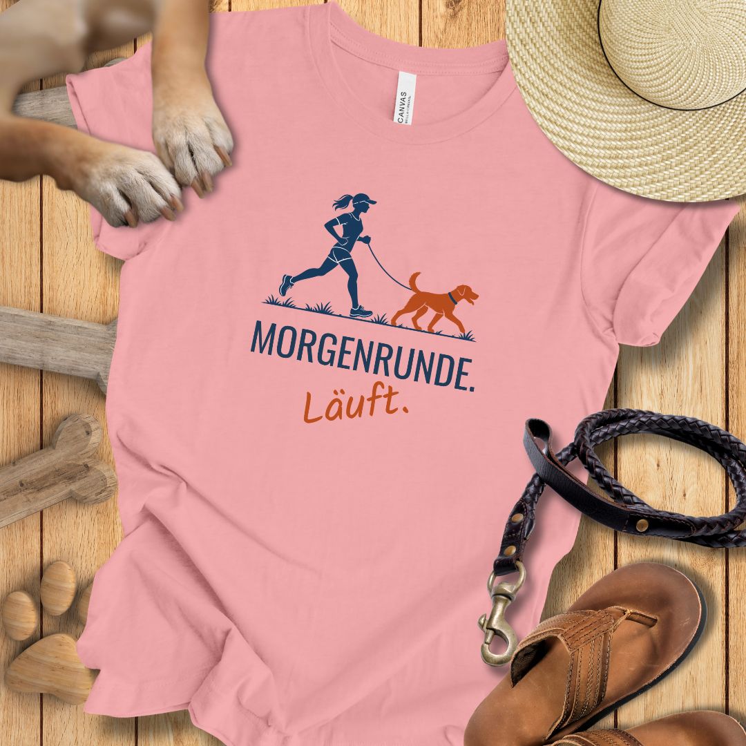 Morgenrunde Frau - Premium T-Shirt Modern Fit - Weich & Leicht