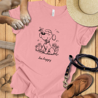 Bee happy - T-Shirt Damen Modern Fit - Weich & Leicht
