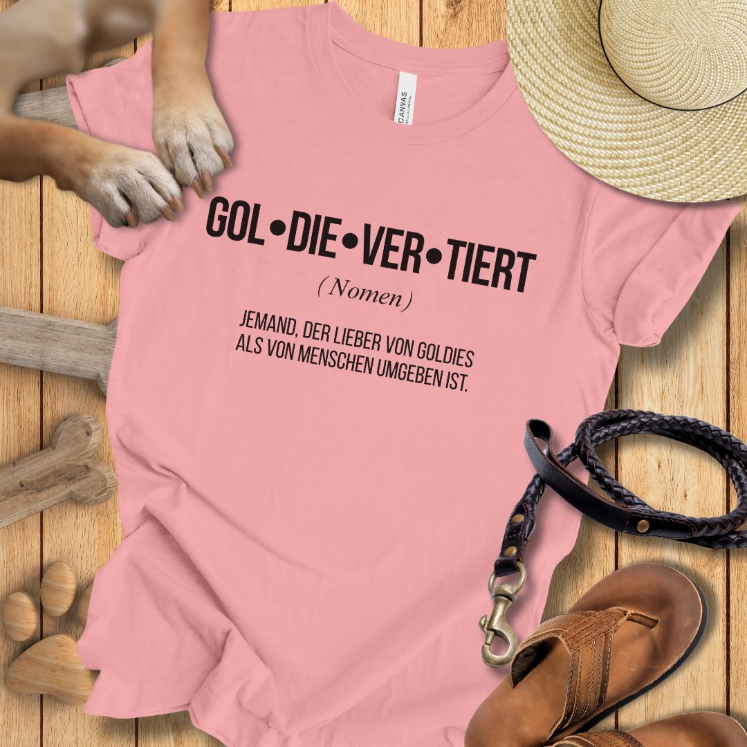 Gol-die-ver-tiert - Golden Retriever -  T-Shirt Unisex Modern Fit - Weich & Leicht