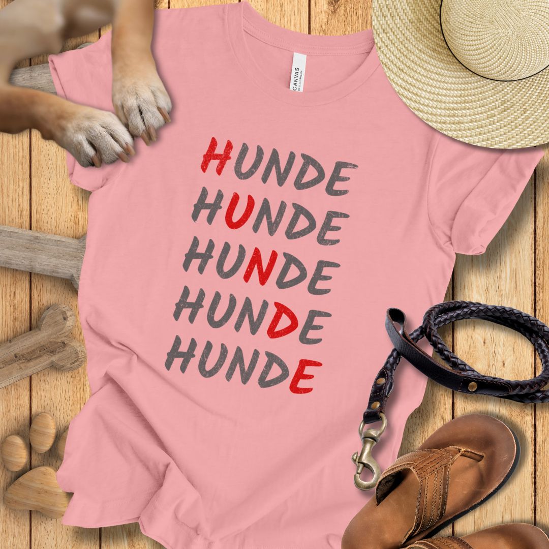 HUNDE Reihenweise - T-Shirt Unisex Modern Fit - Weich & Leicht